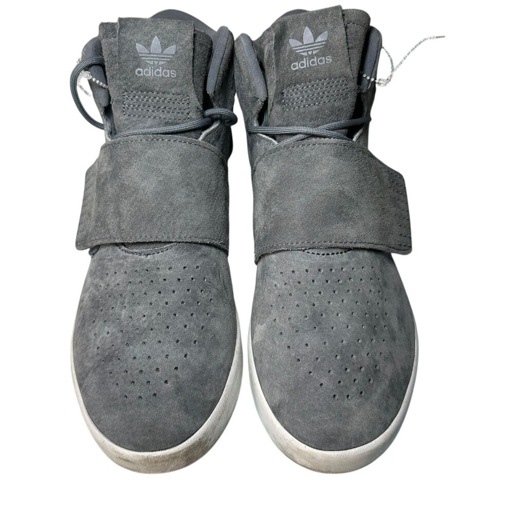 Adidas Tubular Invader Strap Onix Gray/Ice Green Sneakers Women's Size 7.5 Punk